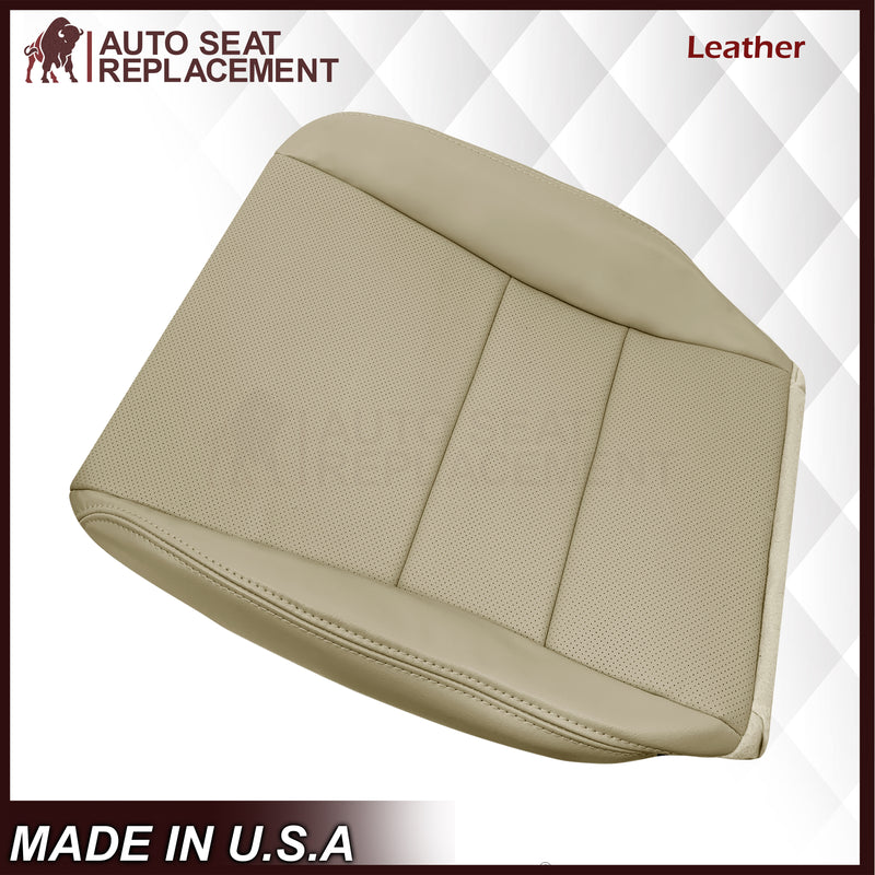 2004-2008 Acura TSX Driver Or Passenger Replacement Genuine Leather / Synthetic Leather Seat Covers: Perforated, Tan