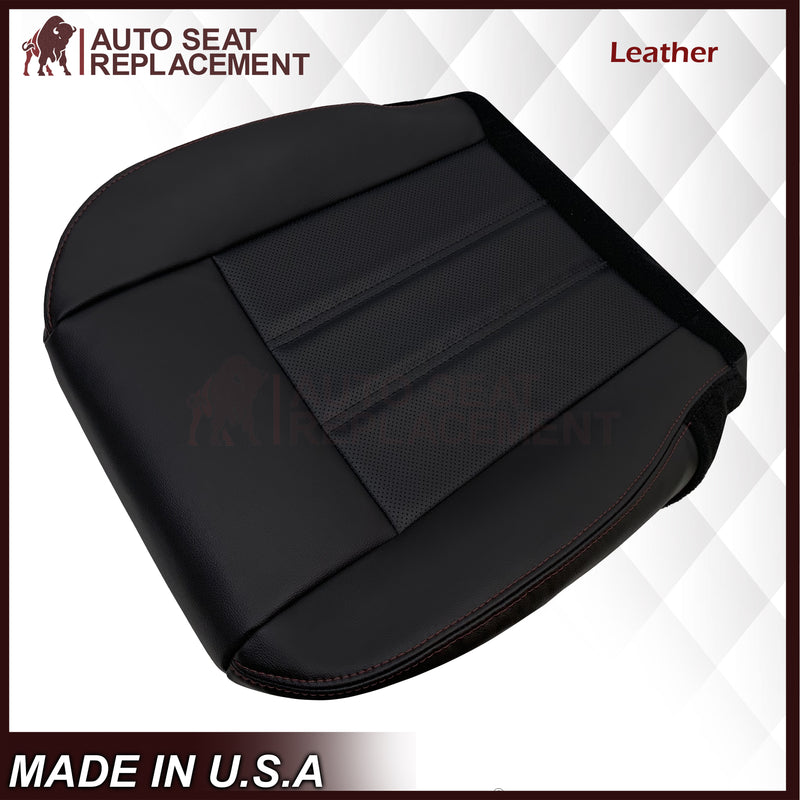2008 -2020 For Dodge Grand Caravan Front Replacement Seat Cover W/ Red Stitching