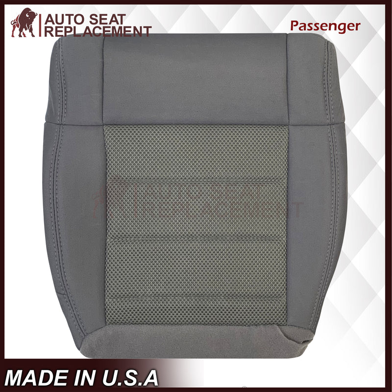 2008-2010 Jeep Wrangler Unlimited Sport-Bottom Replacement Cloth Seat Cover Gray - Auto Seat Replacement