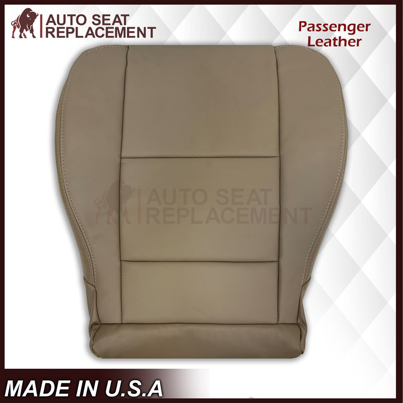 2001 - 2007 Toyota Sequoia Driver OR Passenger Side Top and Bottom Replacement Seat Covers In Tan: Choose your material