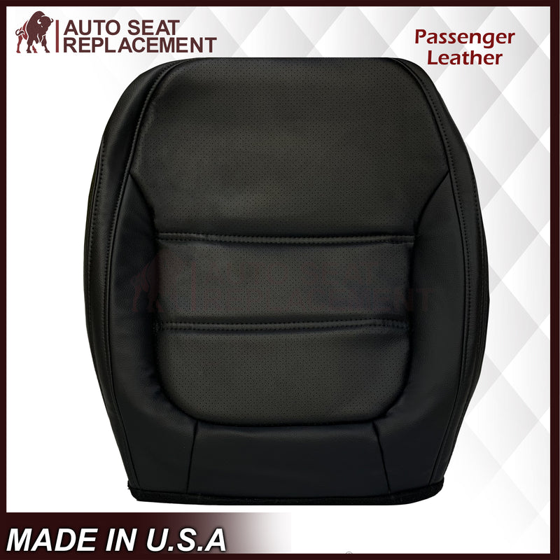 2011 - 2017 Volkswagen Jetta Bottom Perforated Genuine Leather OR Synthetic Leather Seat Cover In Black