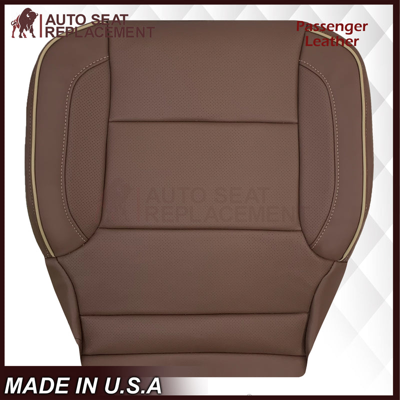 2014-2019 Chevy Silverado 1500 2500HD 3500HD High Country Replacement Perforated Genuine Leather OR Synthetic Leather Seat Covers: Brown - Auto Seat Replacement
