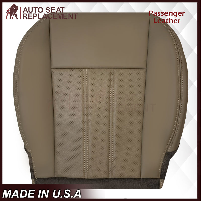 2008 -2020 For Dodge Grand Caravan Front Replacement Seat Cover: Tan Perforated - Auto Seat Replacement