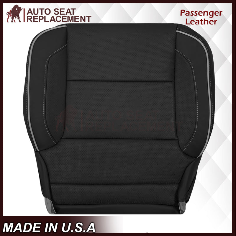 2014-2019 Chevy Silverado 1500 2500HD 3500HD High Country Replacement Perforated Genuine Leather OR Synthetic Leather Seat Covers: Black - Auto Seat Replacement
