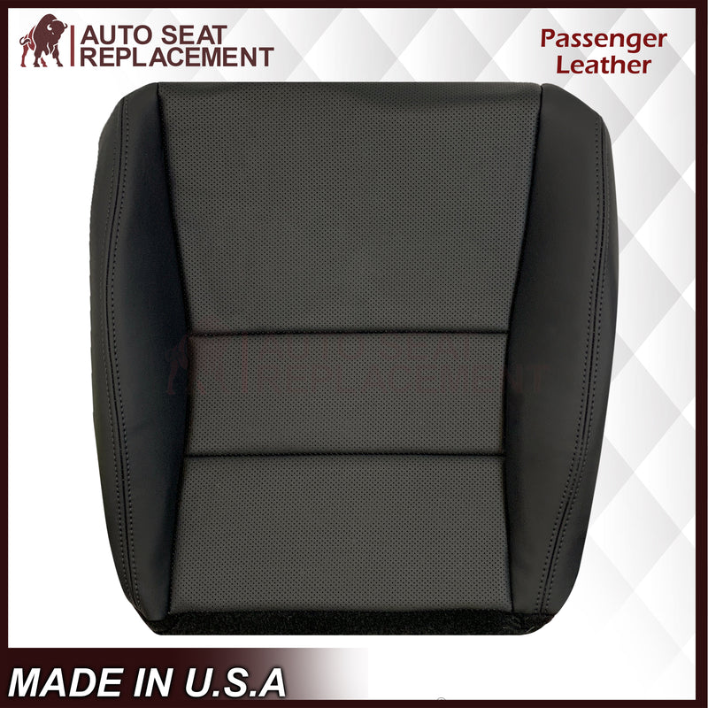 2005 - 2008 Acura TL Driver Or Passenger Replacement Genuine Leather or Synthetic Leather Seat Covers: Perforated Black
