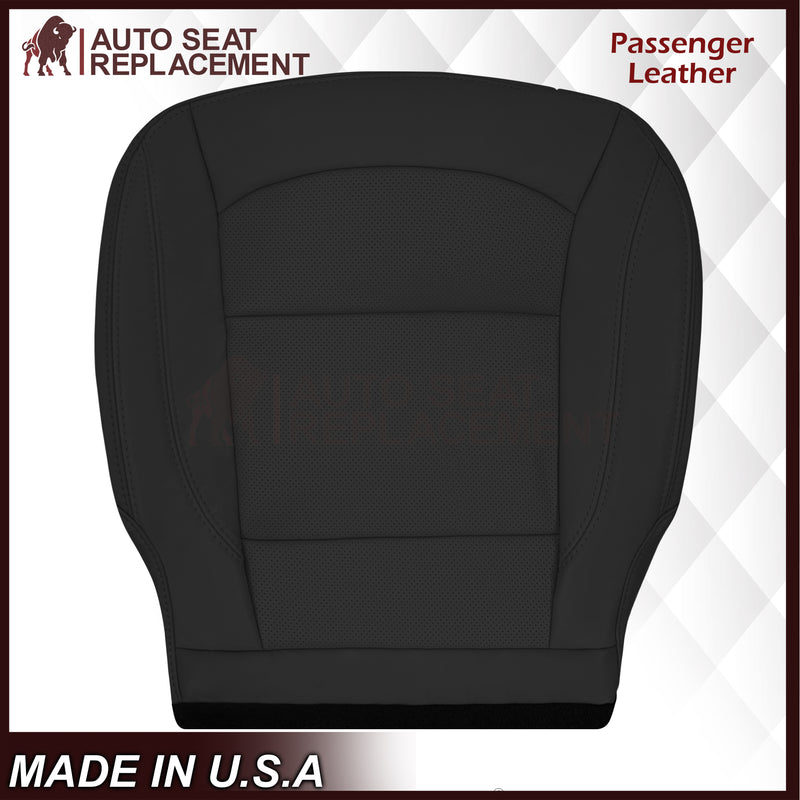 2016-2019 Ford Explorer Limited Replacement Leather or Synthetic Leather Seat Cover:  Ebony Black Perforated
