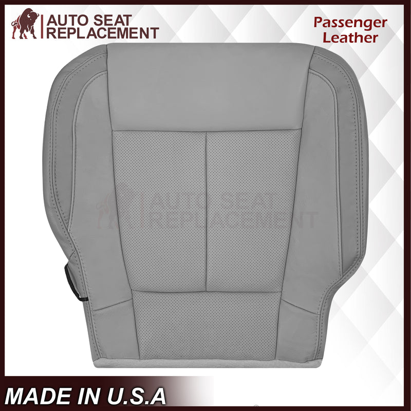 2018-2020 Ford F-150 Lariat Replacement Cowhide Leather or Synthetic Leather Seat Cover: Gray, Perforated - Auto Seat Replacement