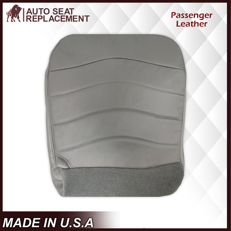 1996-1999 Ford F150 Lariat XLT Seat Cover in Medium Graphite Gray: Choose Leather or Vinyl