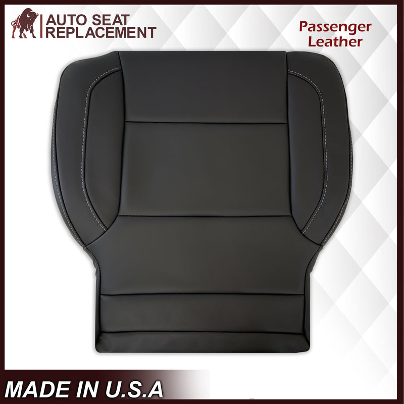 2014 2015 2016 2017 2018 2019 Chevy Silverado Tahoe Suburban & GMC Yukon SOLID Leather Seat Cover Replacement in Black, Gray, or Tan