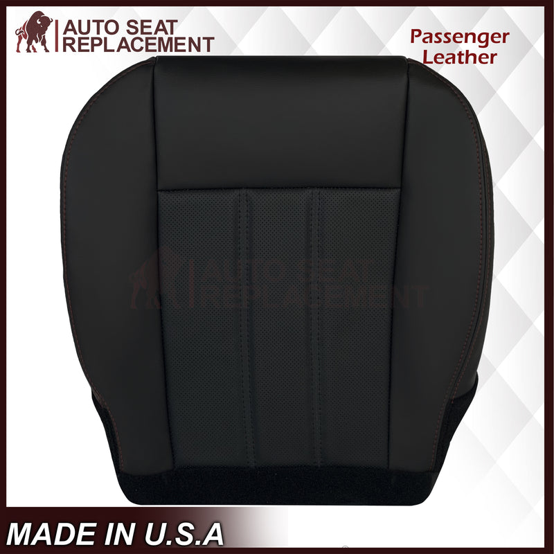 2008 -2020 For Dodge Grand Caravan Front Replacement Seat Cover W/ Red Stitching