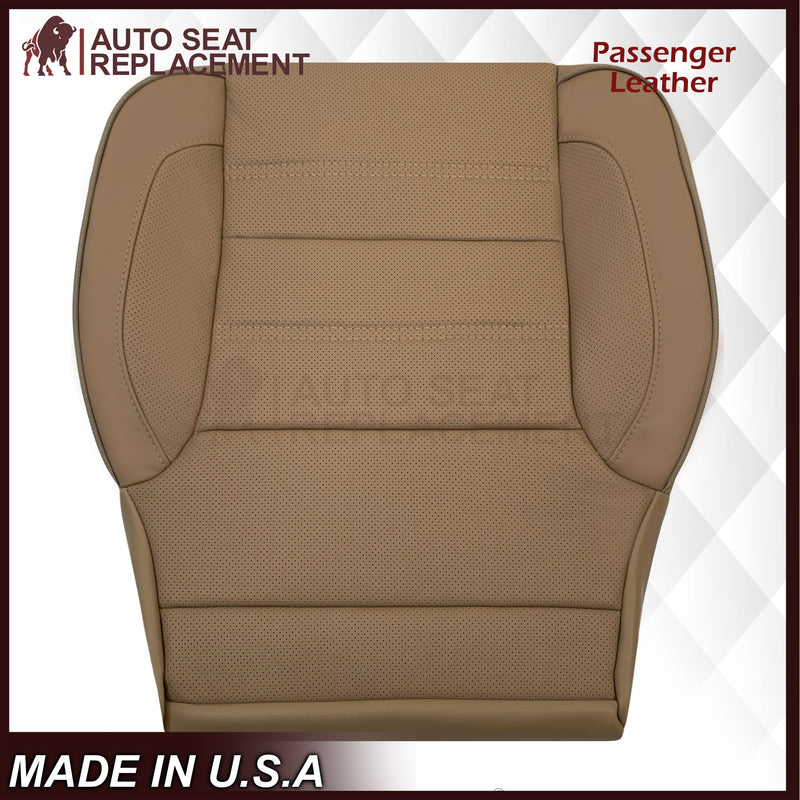 2014-2019 GMC Sierra Denali Perforated Genuine Leather Replacement Seat Cover In Dune Tan - Auto Seat Replacement