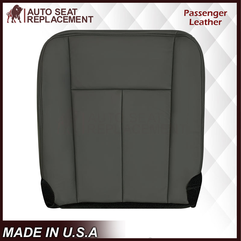 2007-2014 Ford Expedition XLT Replacement Synthetic Leather or Genuine Leather Seat Cover: Dark Gray