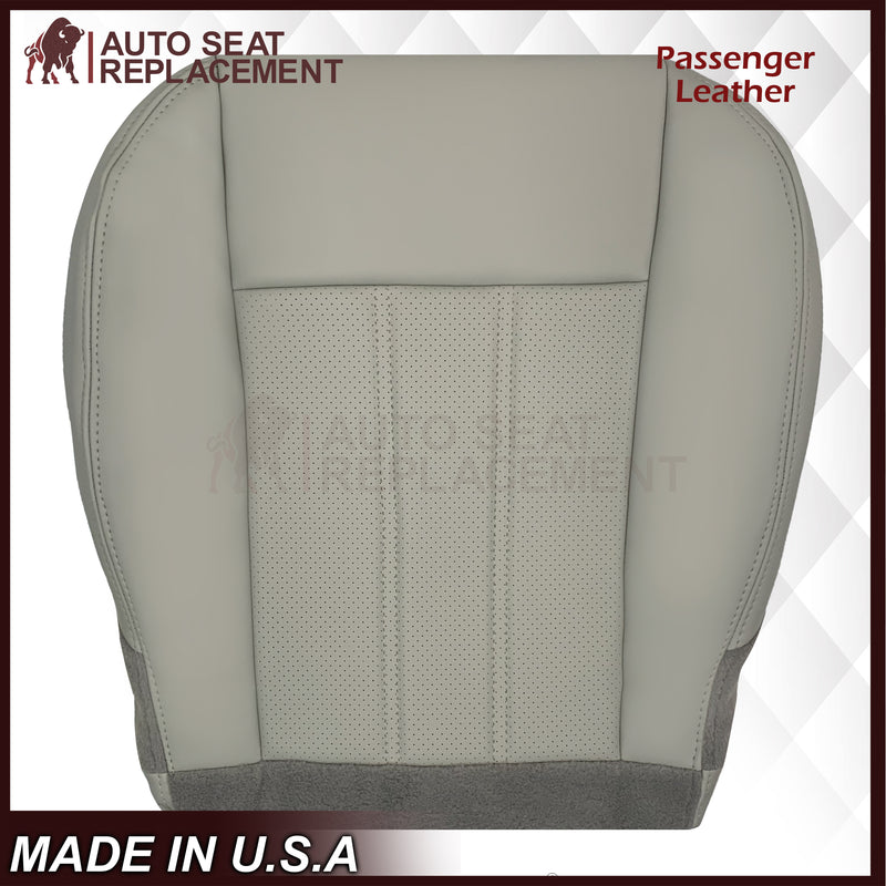 2008 -2020 For Dodge Grand Caravan Front Replacement Seat Cover: Light Graystone Perforated