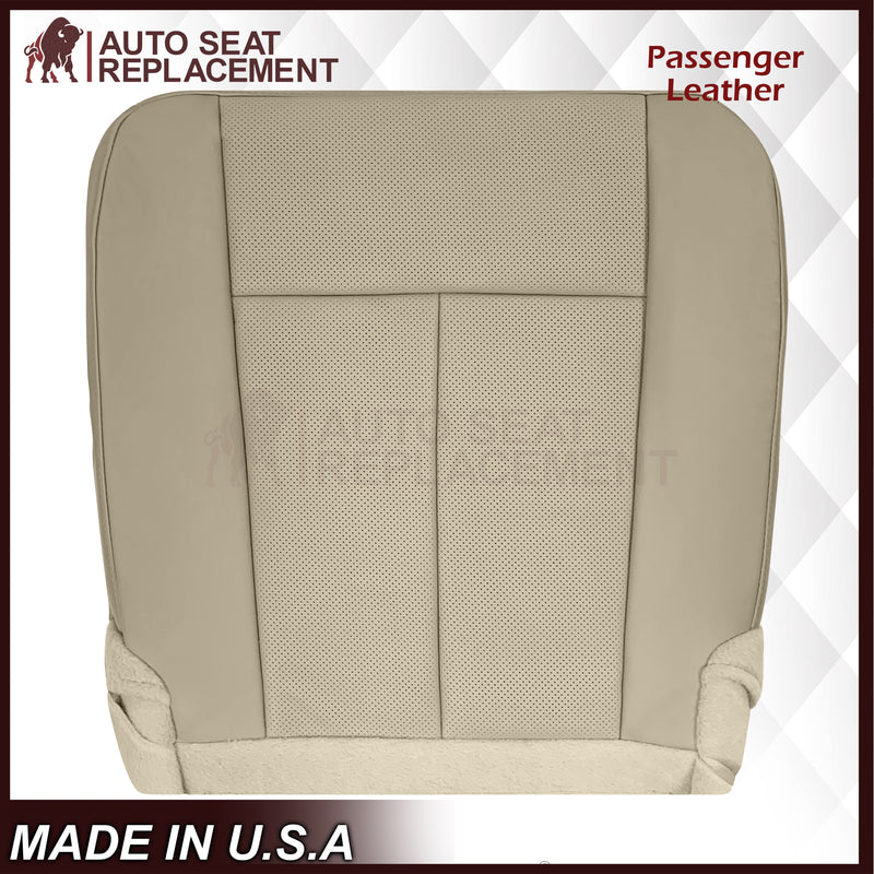 2007-2014 Ford Expedition Eddie Bauer/XLT Replacement Perforated Genuine Leather/Syn. Leather Seat Cover In Tan - Auto Seat Replacement