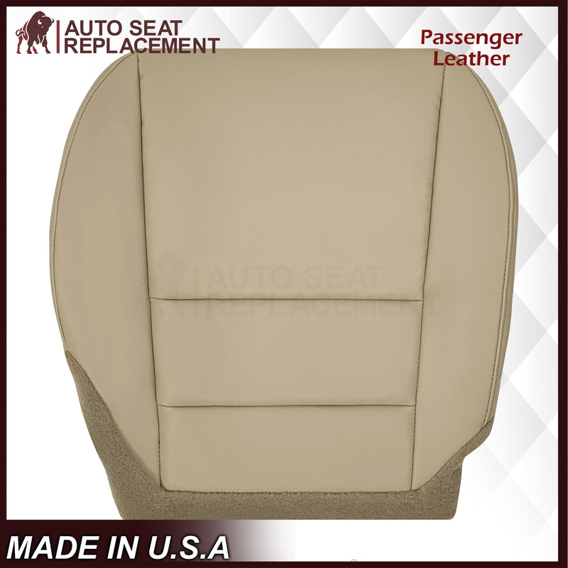 2007 - 2013 Acura MDX Driver Or Passenger Replacement Seat Covers: Non-Perforated Tan
