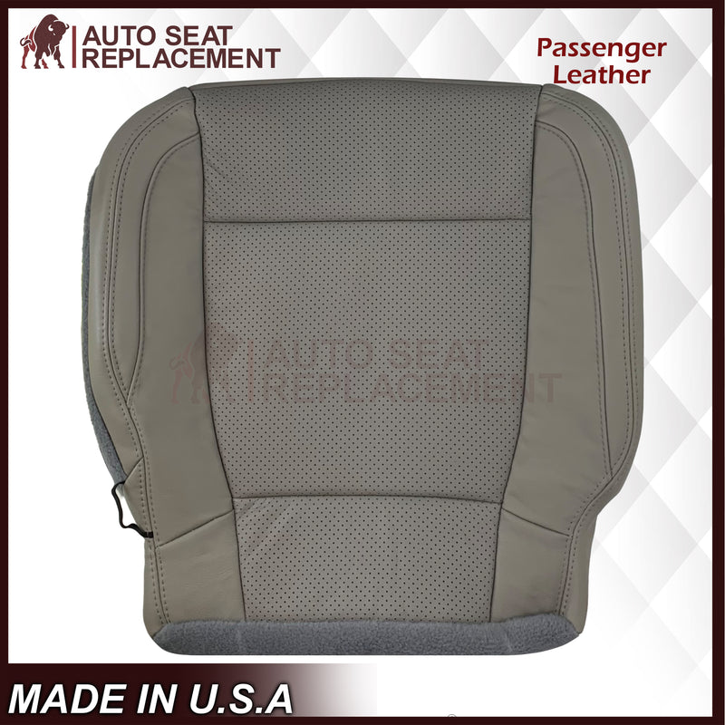 2015 - 2017 Ford F-150 Lariat Gray Replacement Seat Covers in Perforated Leather or Synthetic Leather