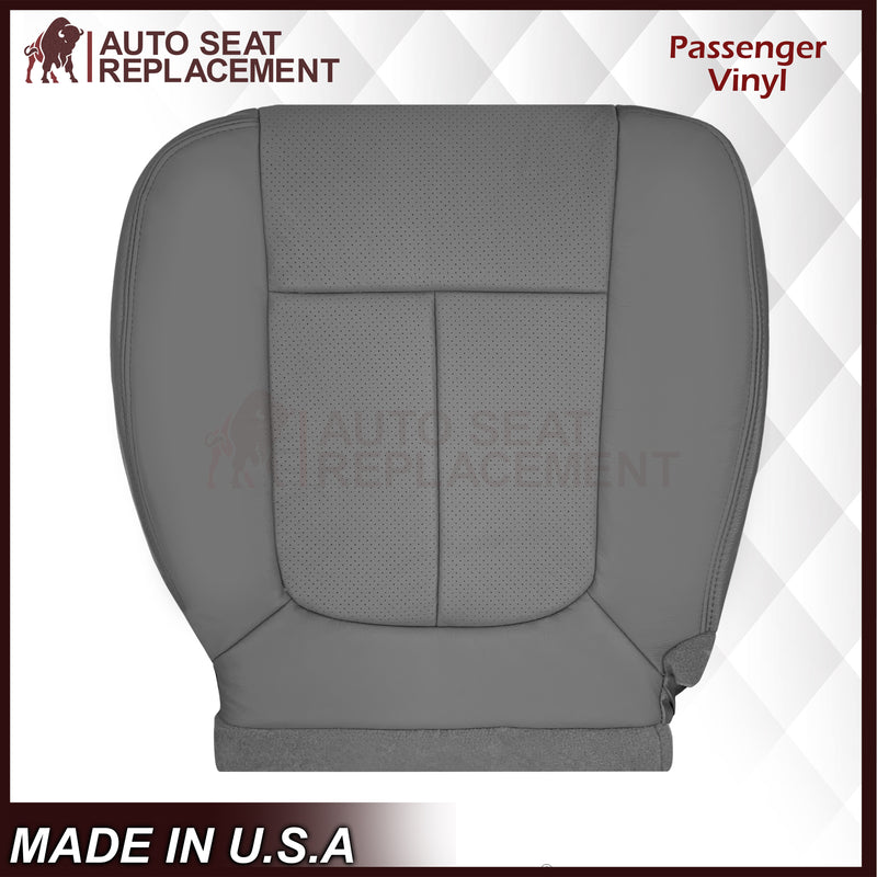 2009 - 2014 Ford F150 Lariat Crew Cab Perforated Replacement Seat Cover Steel Gray