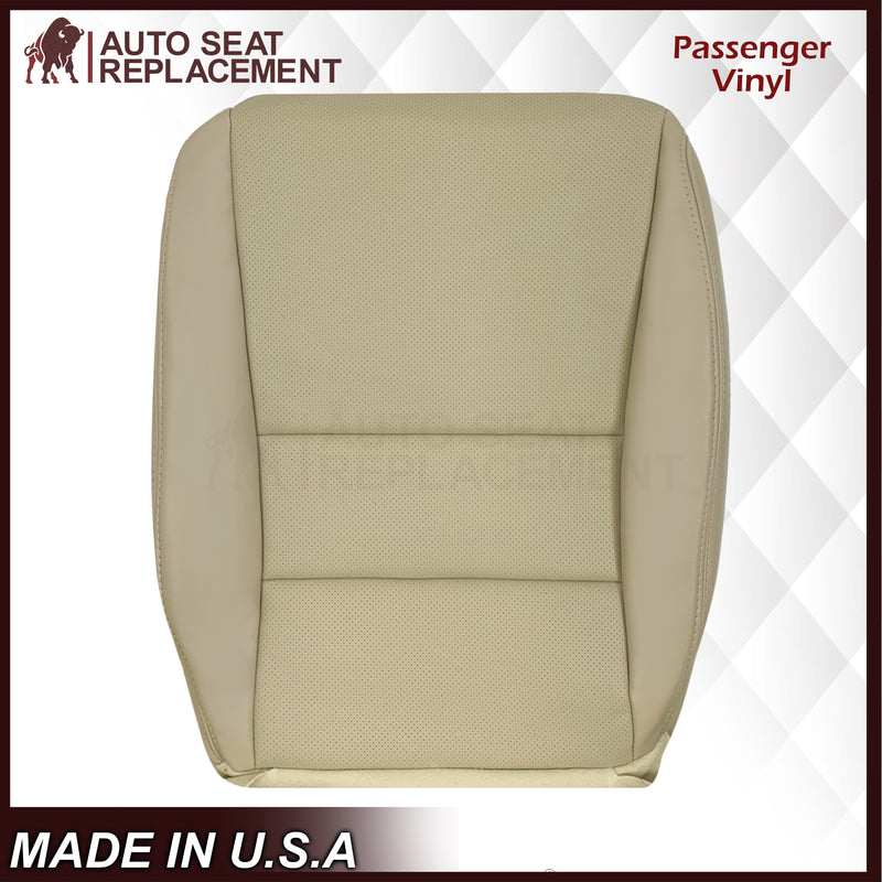 2004-2008 Acura TSX Driver Or Passenger Replacement Genuine Leather / Synthetic Leather Seat Covers: Perforated, Tan