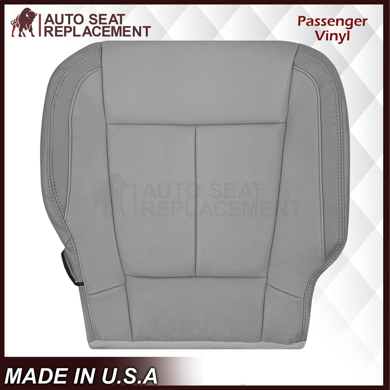 2018-2020 Ford F-150 Lariat Replacement Cowhide Leather or Synthetic Leather Seat Cover: Gray, Perforated - Auto Seat Replacement