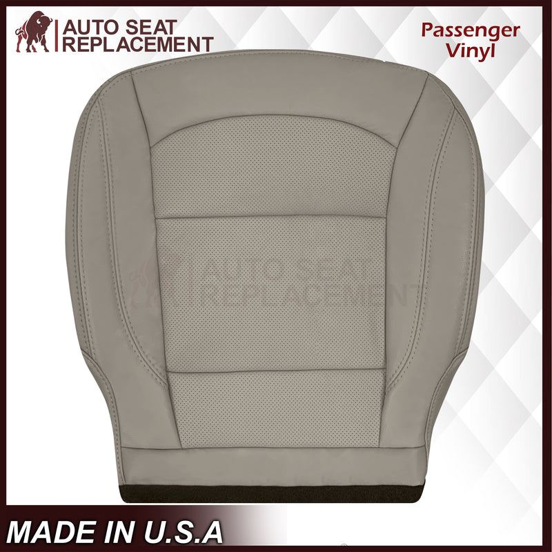 2016-2019 Ford Explorer Limited Replacement Leather or Synthetic Leather Seat Cover:  Light Gray Perforated