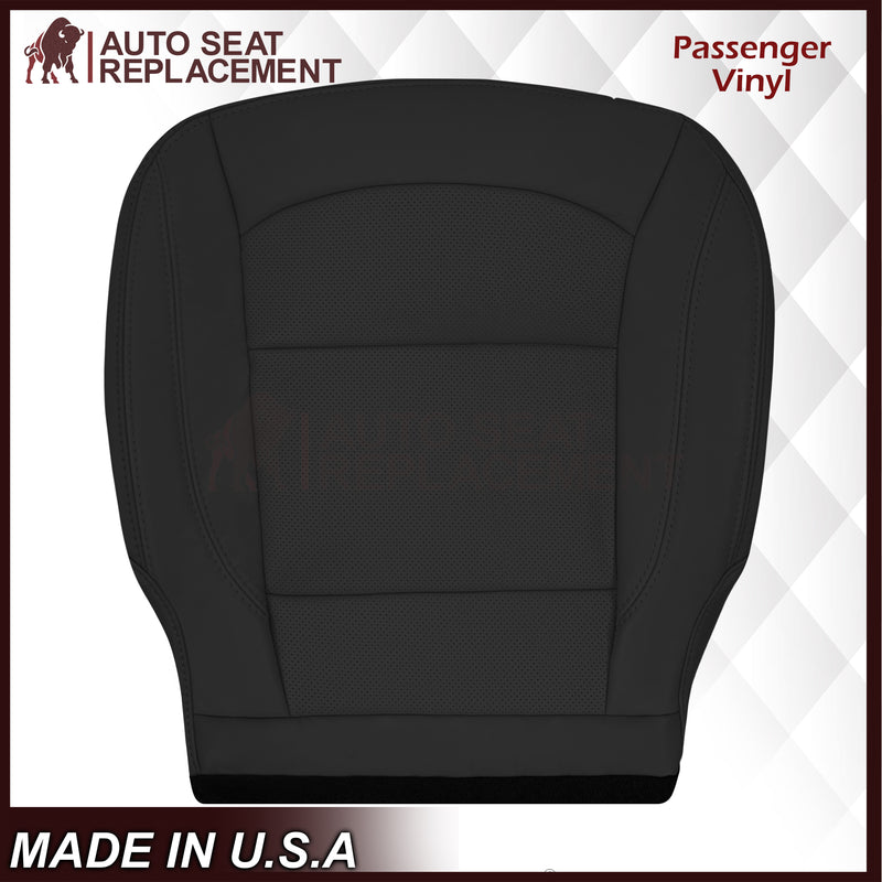 2016-2019 Ford Explorer Limited Replacement Leather or Synthetic Leather Seat Cover:  Ebony Black Perforated