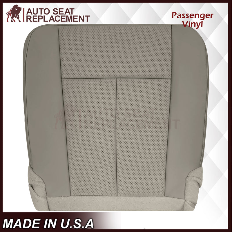 2007-2014 Ford Expedition Eddie Bauer/XLT PERFORATED Leather Replacement Seat Cover in Gray - Auto Seat Replacement