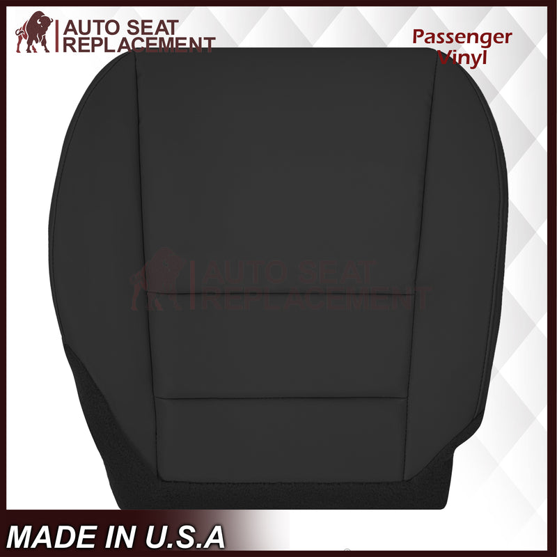 2007 - 2013 Acura MDX Driver Or Passenger Replacement Seat Covers: Non-Perforated Black