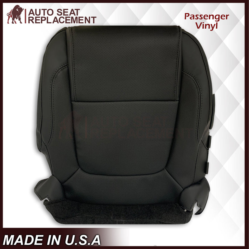 2011 - 2015 Ford Explorer Replacement Perforated Leather/Vinyl Bottom Seat Covers In Black : Choose Leather OR Vinyl