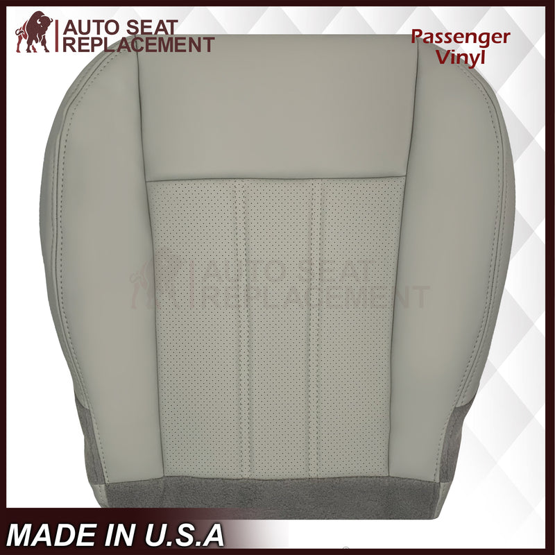2008 -2020 For Dodge Grand Caravan Front Replacement Seat Cover: Light Graystone Perforated