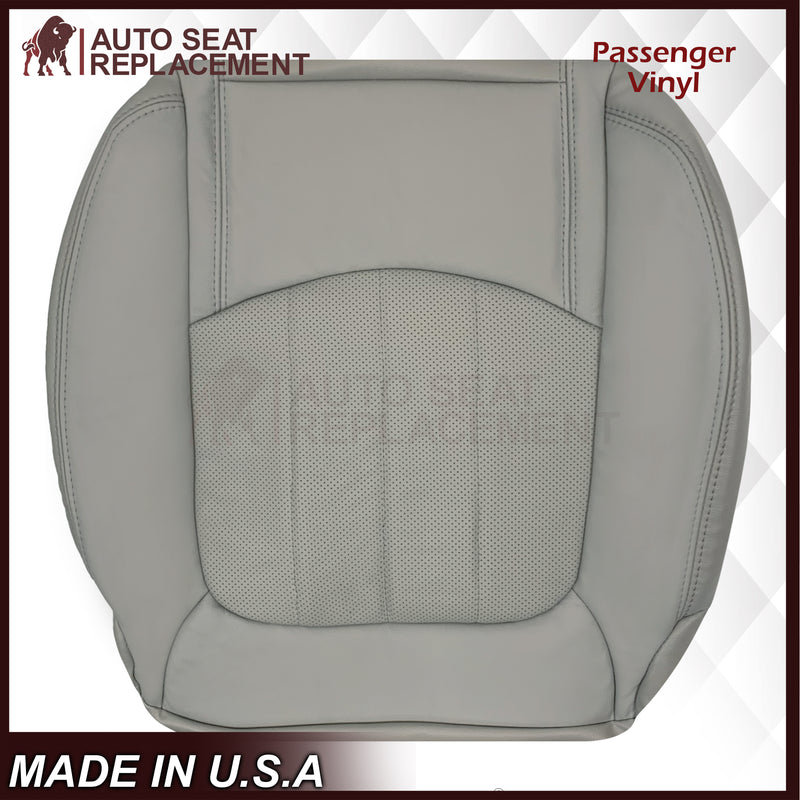 2009-2012 Chevrolet Traverse LT/LTZ Driver or Passenger Replacement Seat Cover: Perforated, Gray - Auto Seat Replacement