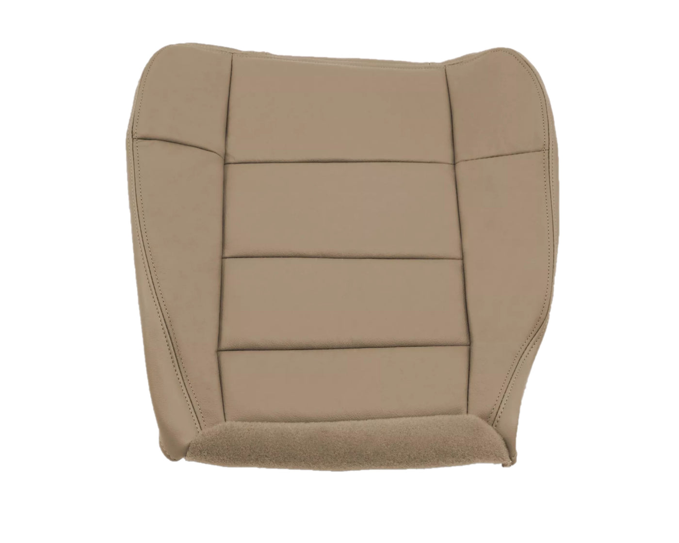 US Auto Nation Driver Side Bottom Leather Seat Cover For 2001-2003 Ford F150 Lariat - Parchment Tan