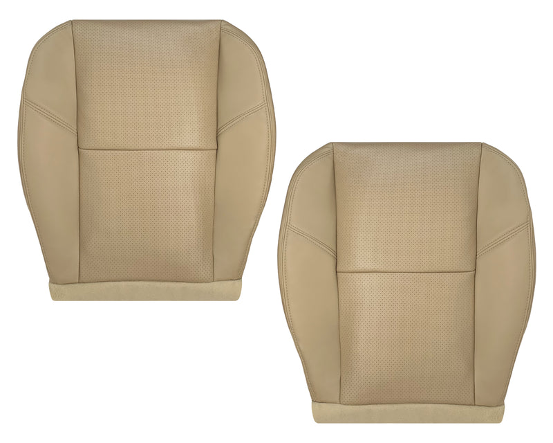 2007-2014 Chevy Silverado Suburban Tahoe Perforated Seat Cover in Light Cashmere Tan: Choose From Variation