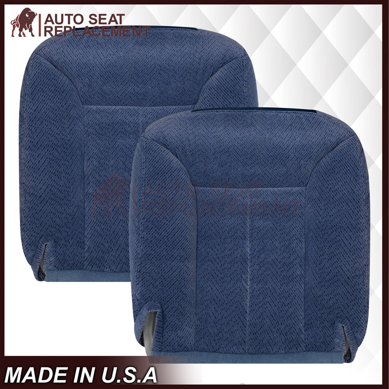 1995-1999 Chevy Tahoe Suburban Silverado Cloth Seat Cover in Navy Blue: Choose your options