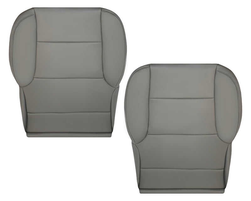 2014-2024 Chevy Silverado 4500HD 5500HD 6500HD WORK TRUCK Synthetic Leather Seat Covers: Gray