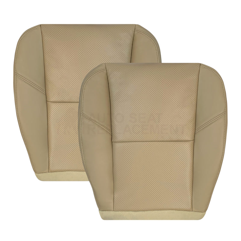 2009-2014 Cadillac Escalade Perforated Seat Cover in Light Cashmere Tan: Choose From Variation - Auto Seat Replacement