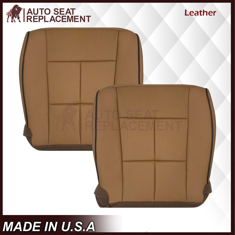 2011-2014 Lincoln Navigator Replacement Leather or Syn. Leather Seat Covers: Perforated, Canyon Tan