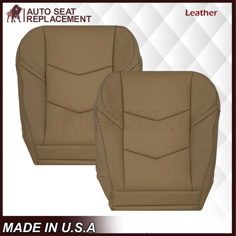 2018-2020 Cadillac Escalade Perforated Leather OR Syn. Leather Seat Cover Maple Sugar Tan: Choose From Variation
