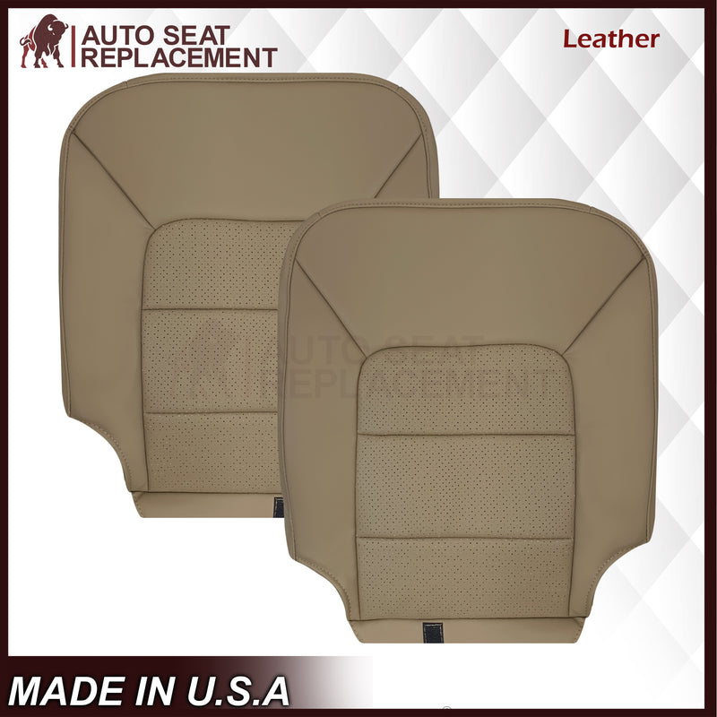 2005 2006 Ford Expedition Limited Perforated Tan Seat Covers: Choose Leather or Vinyl