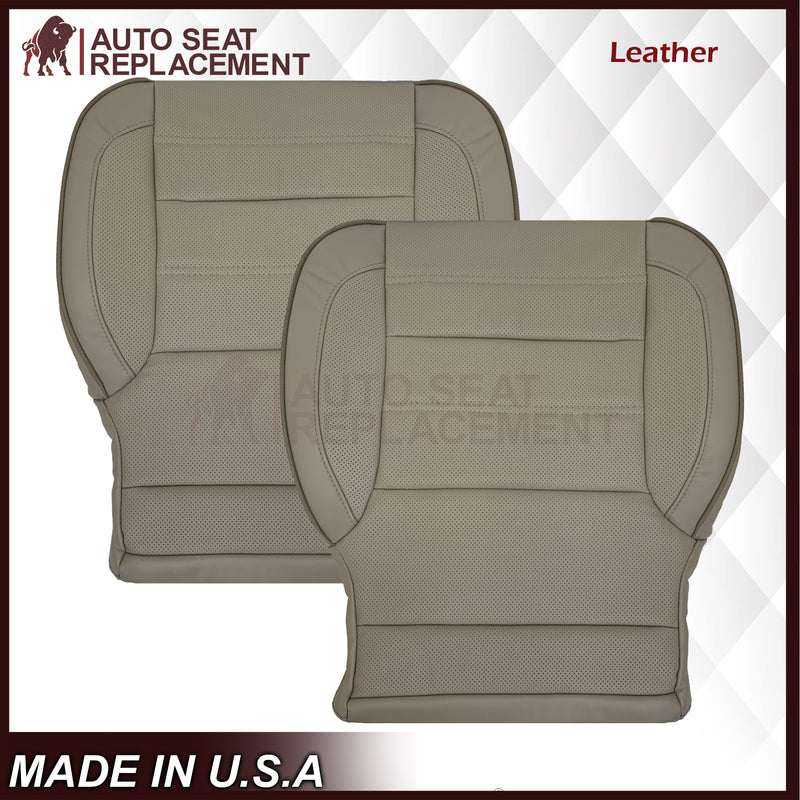 2014 2015 2016 2017 2018 2019 GMC Yukon Denali Perforated Leather Seat Cover Replacement In Shale Tan: Choose from variant