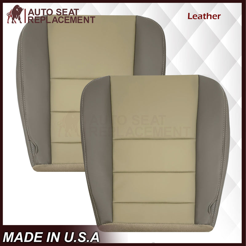2002 - 2004 Ford Excursion Eddie Bauer Replacement Seat Covers 2 Tone Gray-Tan: Choose From Variations