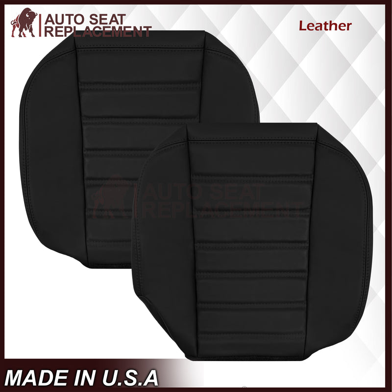 2003 - 2007 Hummer H2 SUV SUT Adventure LEATHER Seat Cover: Ebony Black