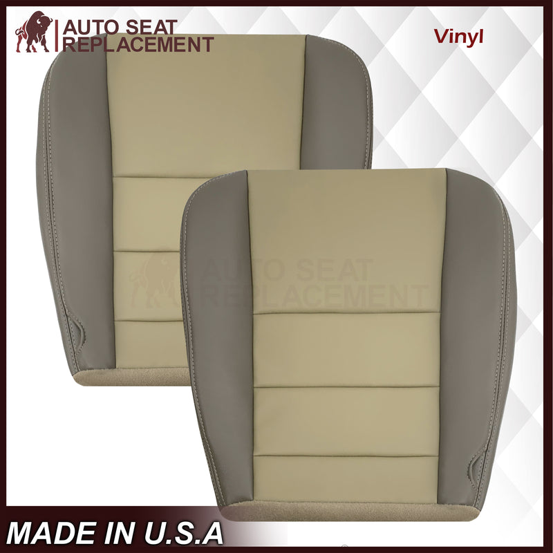 2002 - 2004 Ford Excursion Eddie Bauer Replacement Seat Covers 2 Tone Gray-Tan: Choose From Variations