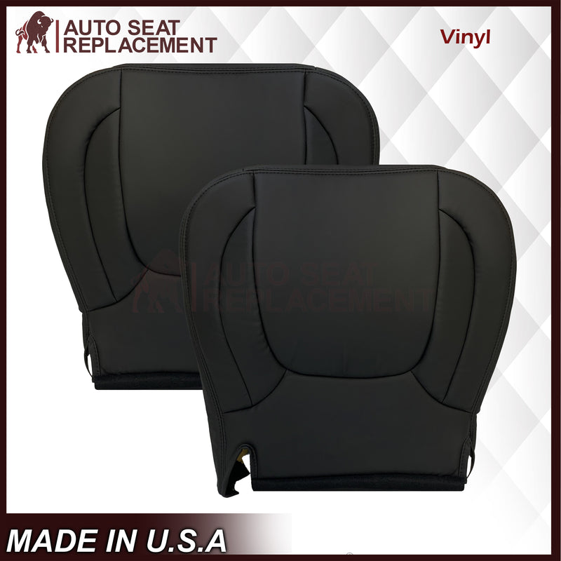 2002 2003 2004 2005 Dodge Ram ST WORK TRUCK 1500 2500 3500 Replacement Seat Covers In Dark Slate "Dark Gray" Synthetic Leather (Vinyl)