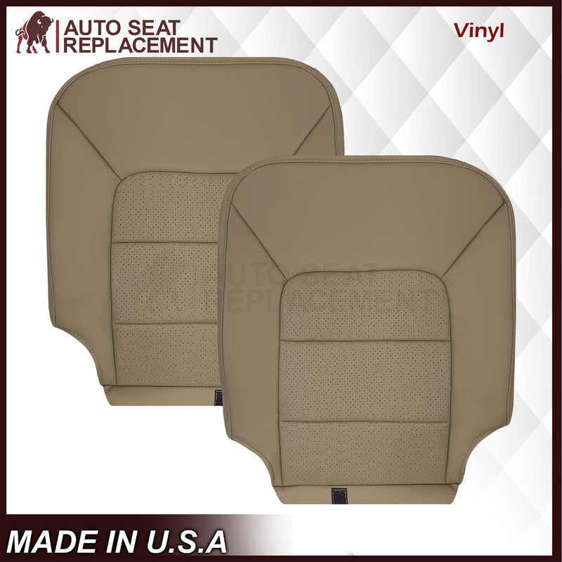 2005 2006 Ford Expedition Limited Perforated Tan Seat Covers: Choose Leather or Vinyl