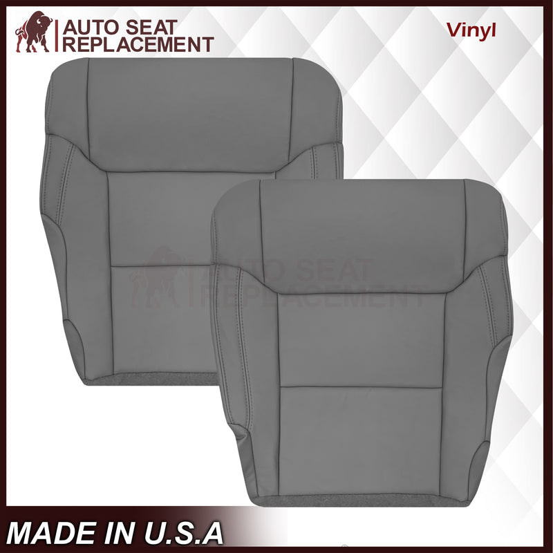 2014-2021 Toyota Tundra Work Truck Driver OR Passenger Side Replacement Leather OR Synthetic Leather Seat Cover: Graphite Gray
