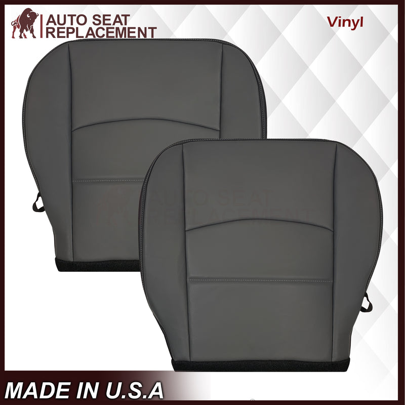 2019-2024 For Dodge Ram ST Driver or Passenger Bottom Leatherette (Synthetic Leather) Seat Cover In Diesel Gray - Auto Seat Replacement