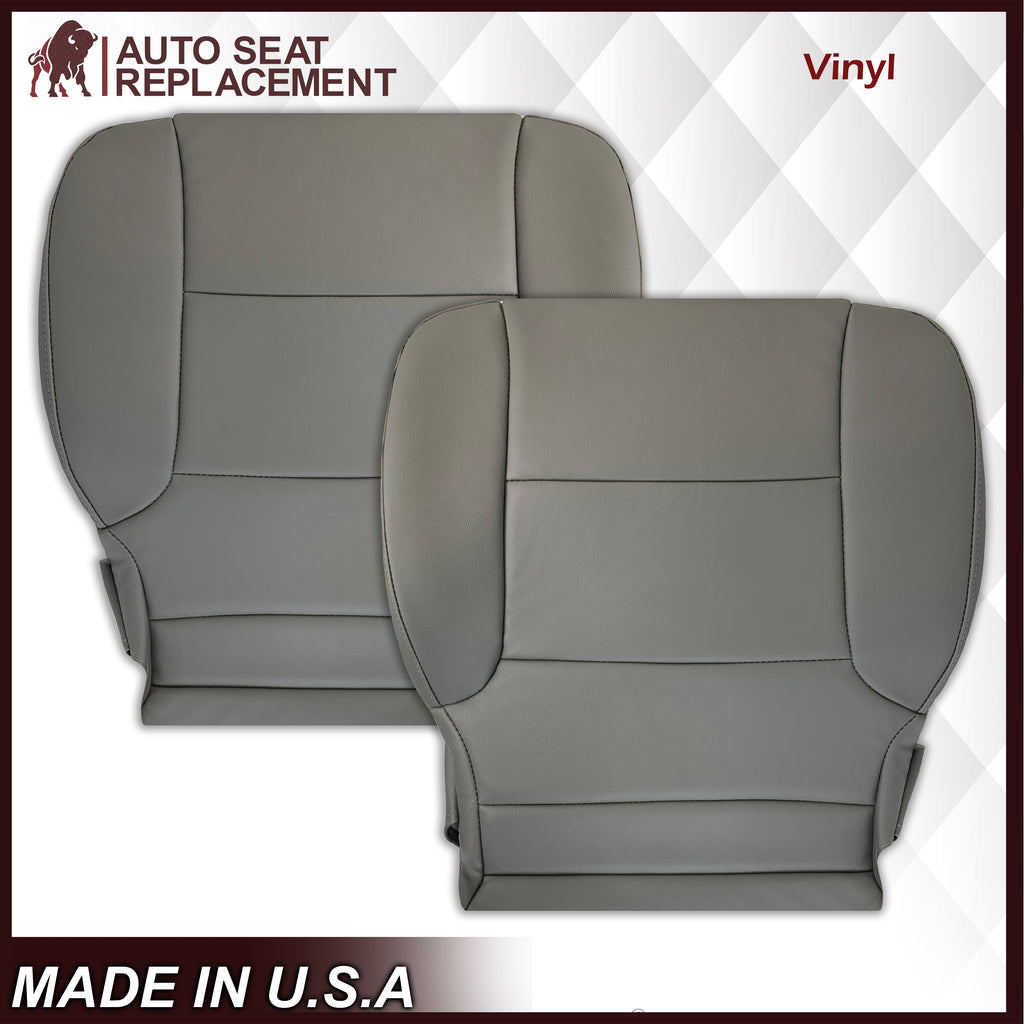 2019 - 2024 Chevy Silverado 4500HD 5500HD 6500HD WORK TRUCK Seat Covers In Gray