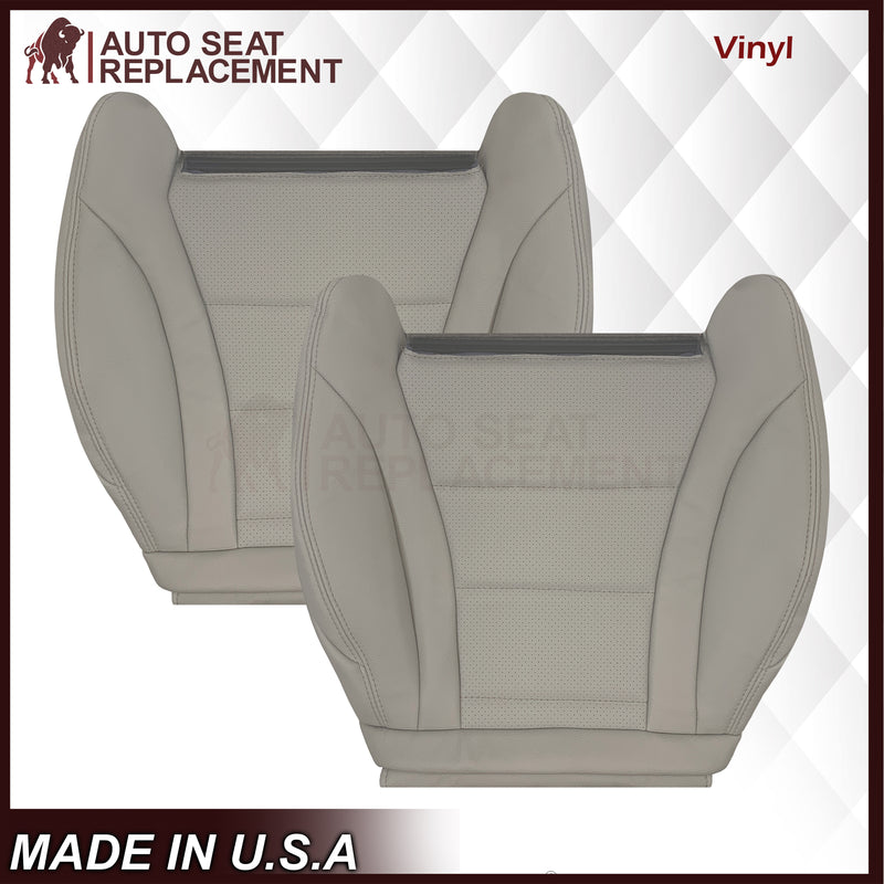 2016 - 2022 Mercedes Benz GLC Class C250, C300,C350 Driver OR Passenger Bottom Synthetic Leather Seat Cover in Light Gray