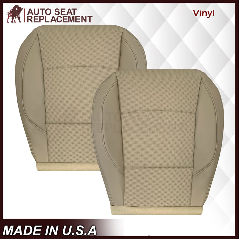 2015-2019 Subaru Outback Legacy Limited Replacement Synthetic Leather Seat Covers: Perforated, Ivory Tan