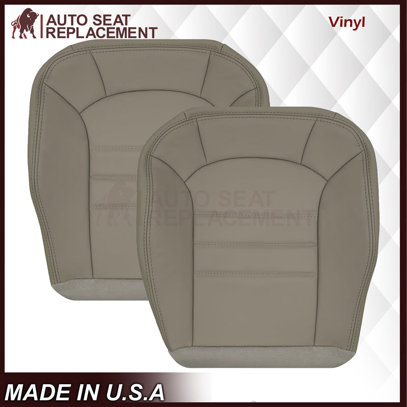 2002-2004 Jeep Liberty Replacement Seat Cover: Driver OR Passenger bottom Light Gray - Auto Seat Replacement